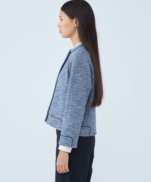 TOMORROWLAND collection ジャケット ノーカラージャケット ラメ