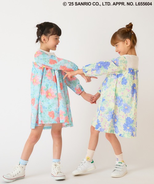 BABY マーガレットギンガム ワンピース ギンガムチェックマーメイドワンピース