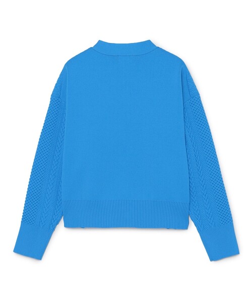 カーディガン GREY LABEL ワイドケーブルカーディガン レディース MACKINTOSH PHILOSOPHY カーディガン GREY LABEL ワイドケーブル