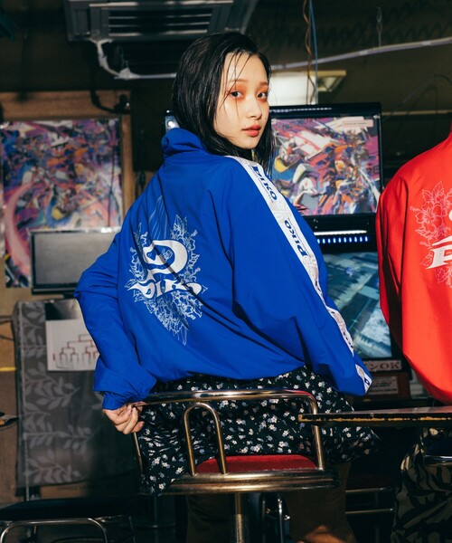 【00S】ピコ PIKO セットアップ 上下 ドローコード テック Y2K L 00s PIKO ピコ リバーシブルフリースセータージャケット 紺