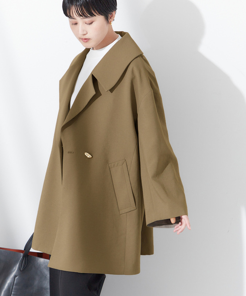 JOURNAL STANDARD L'ESSAGE　ライトコート カーキ journal standard L'essage（ジャーナルスタンダード レサージュ