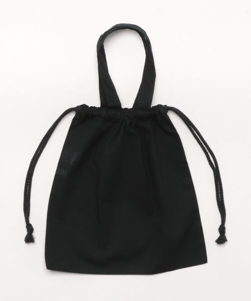 ブラックナイロンドローストリングバッグ GU公式 | ナイロンドローストリングショルダーバッグ