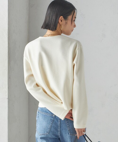 SHIPS（シップス） カーディガン 「手洗い可能」ブークレ ダブル