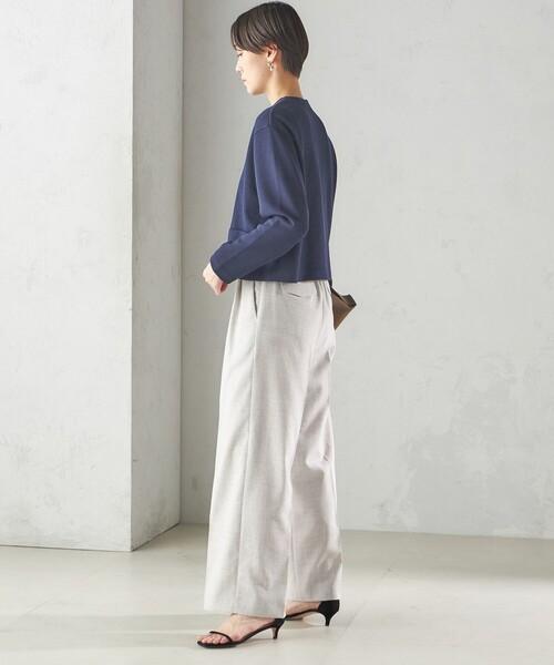 SHIPS（シップス） カーディガン 「手洗い可能」ブークレ ダブル