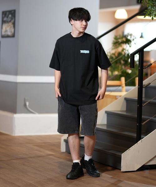 【 Jeans】 シグネチャー バック ロゴ 半袖 Tシャツ 送関込 SEQUENZ（シークエンズ）】LOGO RHINE STONE S/S TEE / Tシャツ