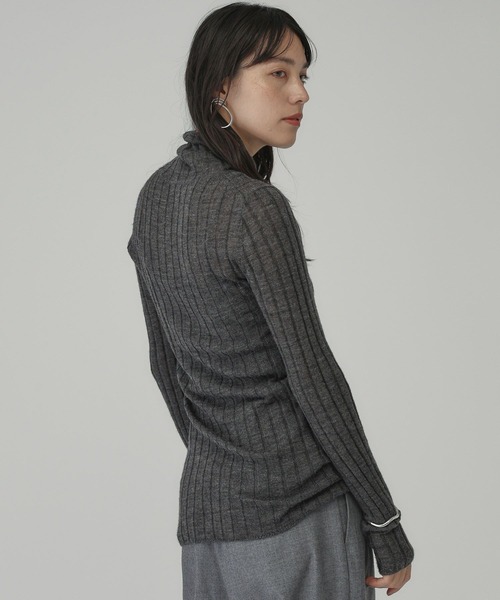 「Chaos」 タートルネックニット FREE チャコール レディース_画像8