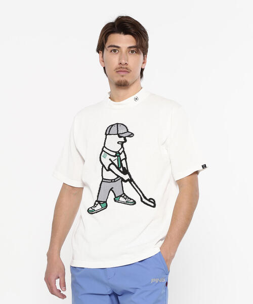 PING セーター ニット 「PING APPAREL」Mr.PINGジャガード半袖