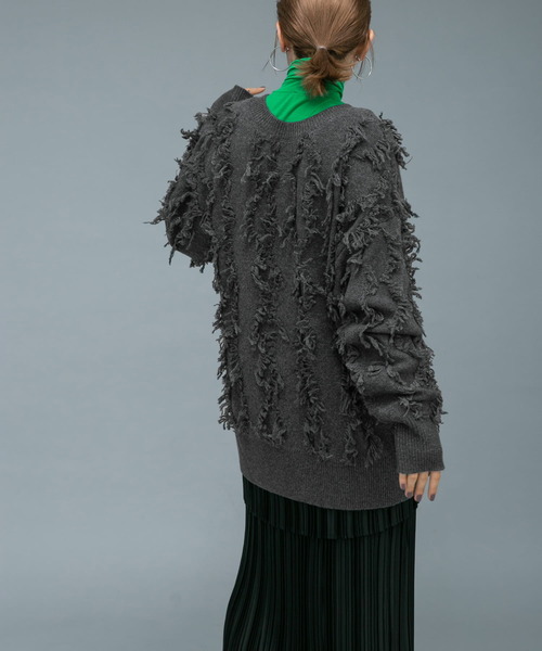 「KBF」 ニットカーディガン ONE グリーン系その他 レディース_画像3