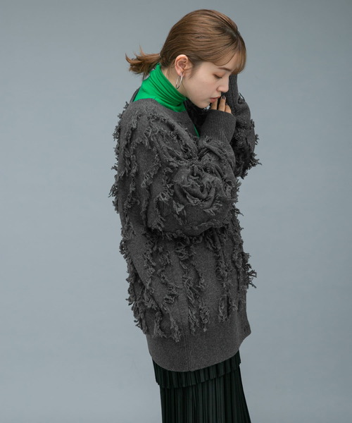 「KBF」 ニットカーディガン ONE グリーン系その他 レディース_画像7