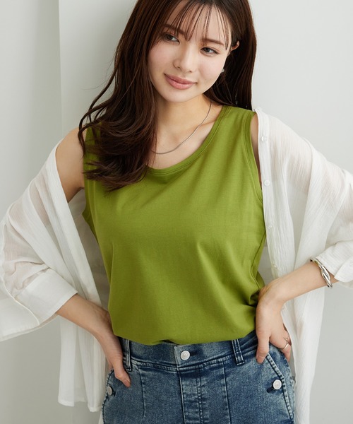 45R 前後で柄の違うタンクトップ デシグアル Desigual 花柄タンクトップ （ブルー） -waja bazar - 海外