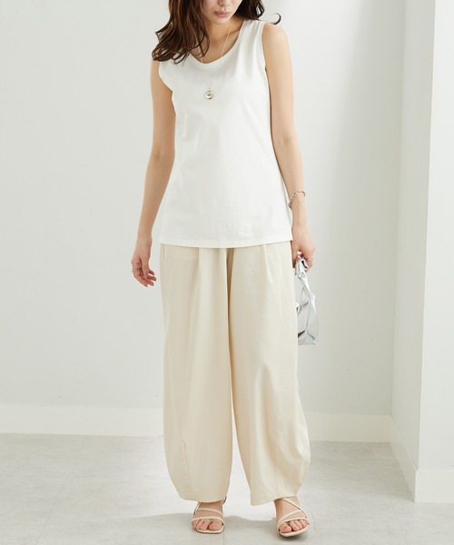 BELLUNA PLUS（ベルーナプラス） タンクトップ ノースリーブ 新色追加