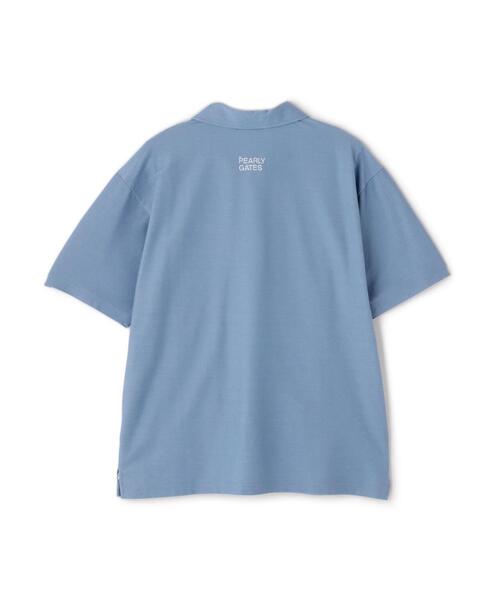 <新品未使用>パーリーゲイツPEARLY GATES 半袖ポロシャツ Relax PEARLY GATES ポロシャツ 「PEARLY GATES」先染めデニム調ツイル