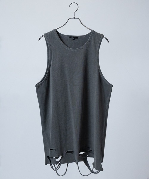 メンズ ネックレス付きタンクトップ ダメージ加工 破れ R01625 楽天市場】タンクトップ メンズ モード系 Tシャツ メンズ