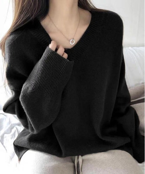 archivo 長袖ニット　ブラック archivo 長袖ニット ブラック ARCHIVER 長袖ニット FREE ブラック