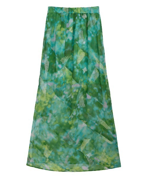 Ameri（アメリ） ロング スカート BLUR SCENERY SPIRAL SKIRT