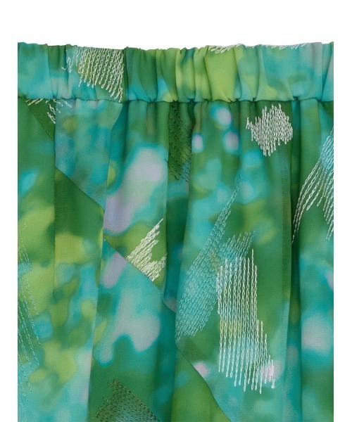 Ameri（アメリ） ロング スカート BLUR SCENERY SPIRAL SKIRT