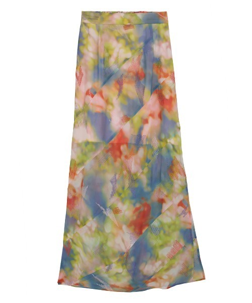 【新品】Ameri BLUR SCENERY SPIRAL SKIRT Ameri（アメリ） ロング スカート BLUR SCENERY SPIRAL SKIRT