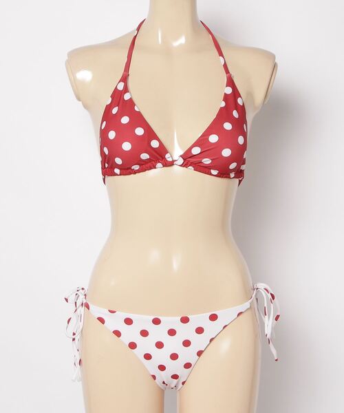 gossip!ロサンゼルス 水着 レトロポップ 配色水玉ビキニウェアセット