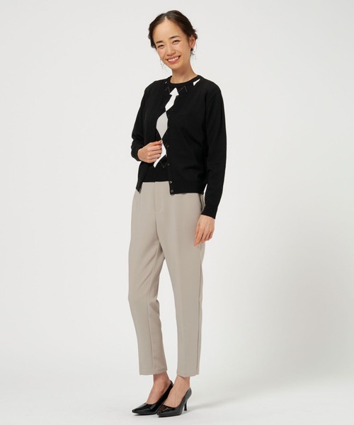 「TOKYO SHIRTS」 ニットアンサンブル L ブラック レディース_画像3