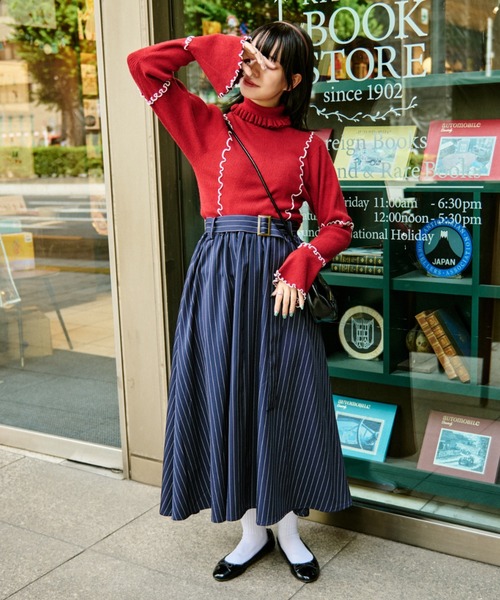 「kutir」 タートルネックニット FREE グレー レディース_画像3