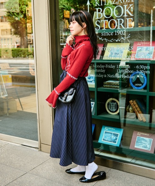 「kutir」 タートルネックニット FREE グレー レディース_画像4