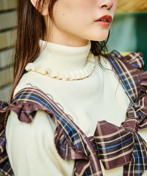 「kutir」 タートルネックニット FREE グレー レディース_画像7