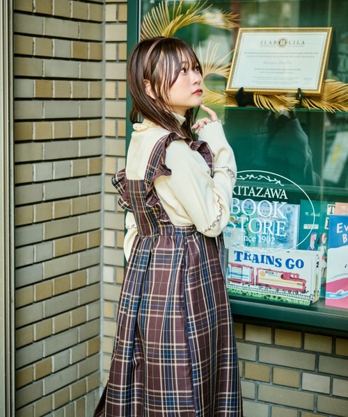 「kutir」 タートルネックニット FREE グレー レディース_画像9