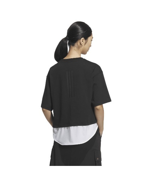 adidas tシャツ アディダス レイヤード ルーズフィット半袖