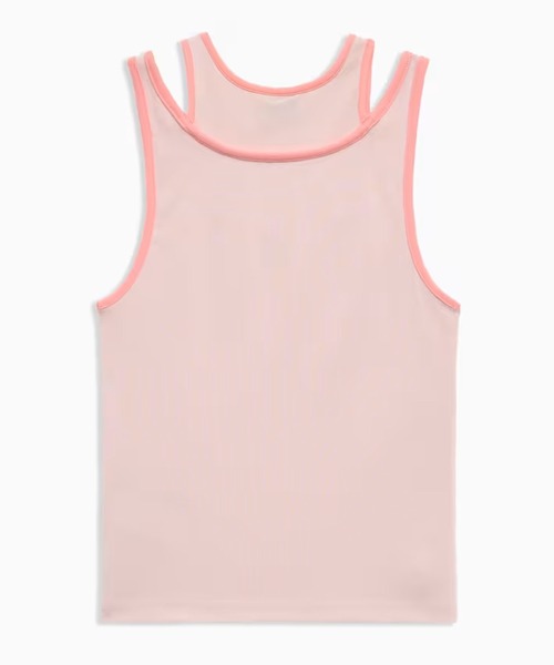 プーマ PUMA クラシック Ribbed Tank レディース シャツ トップス Peach Pink Classics Logo Women's Tank Top | PUMA