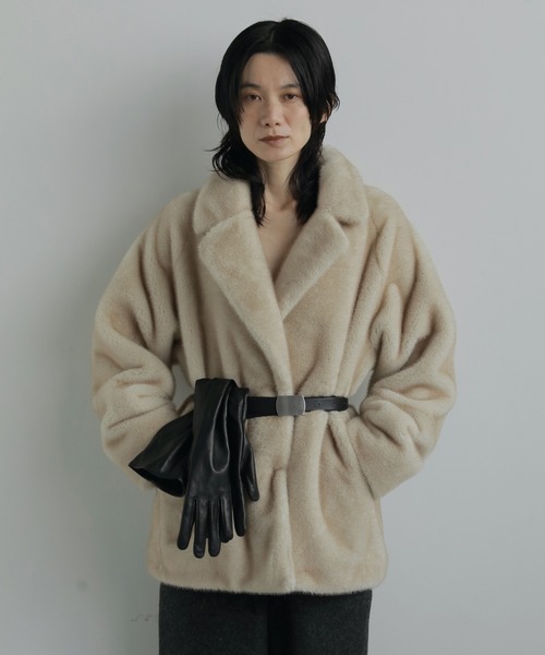 anuke（アンヌーク） ジャケット テーラードジャケット Eco Minkfur