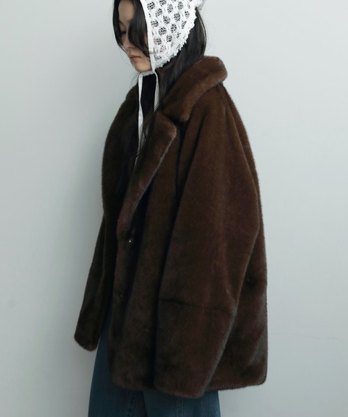anuke（アンヌーク） ジャケット テーラードジャケット Eco Minkfur