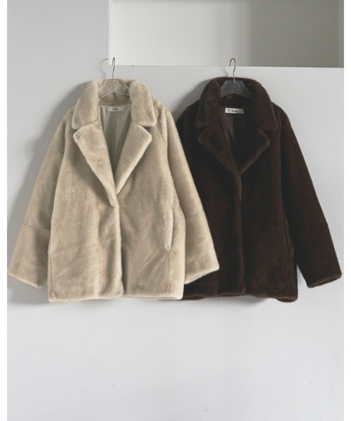 anuke（アンヌーク） ジャケット テーラードジャケット Eco Minkfur