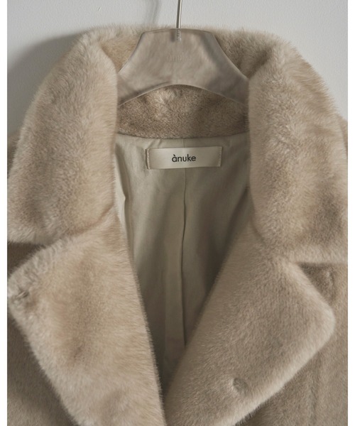 anuke（アンヌーク） ジャケット テーラードジャケット Eco Minkfur