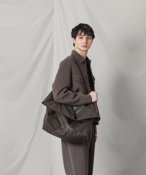 バッグ Attachment leather shoulder bag ATTACHMENT ショルダーバッグ シンセティックレザー / SYNTHETIC