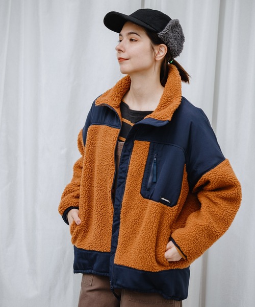 niko and…（ニコアンド） ジップアップブルゾン MEDIUM ブラウン