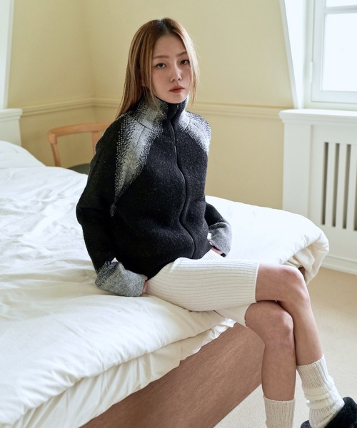 「UNE MANSION」 ニットショートパンツ FREE クリーム レディース_画像3