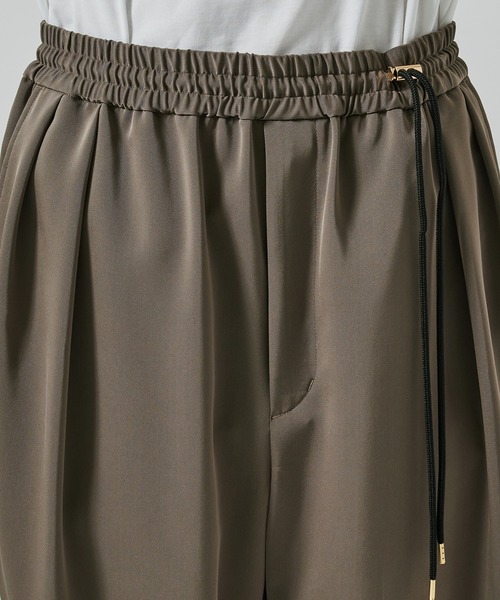 くるる (*´˘`*)♡ CULLNI（クルニ） スラックス 別注 Dry Stretch Twill Side Drawstring