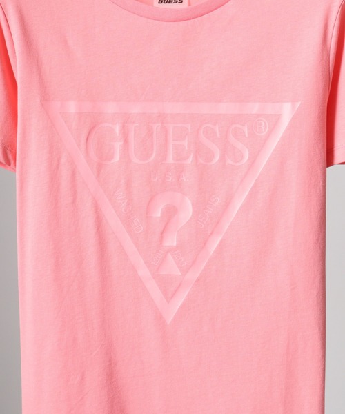 GUESS tシャツ ADELE SS CN TEE Tシャツ レディース : ZOZOTOWN