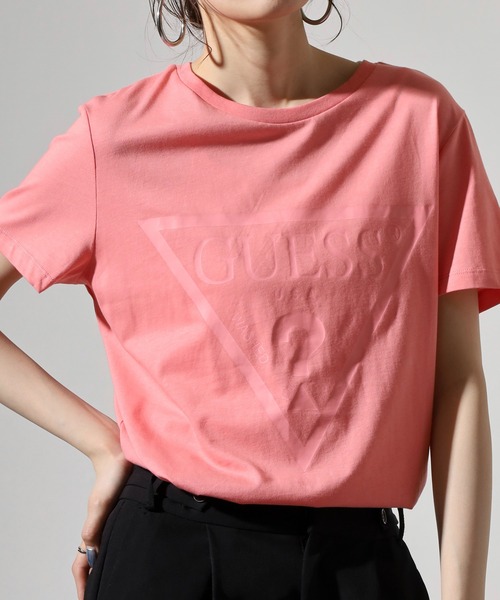 tシャツ GUESS ADELE SS CN TEE Tシャツ レディース GUESS tシャツ ADELE SS CN TEE Tシャツ レディース : ZOZOTOWN