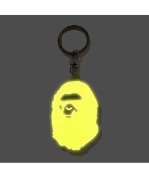 A BATHING APE（アベイシングエイプ） キーホルダー APE HEAD