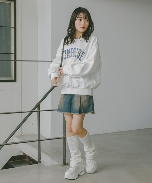 repipi armario(レピピアルマリオ) スカート デニムスソプリーツ repipi armario(レピピアルマリオ) スカート デニムスソプリーツ