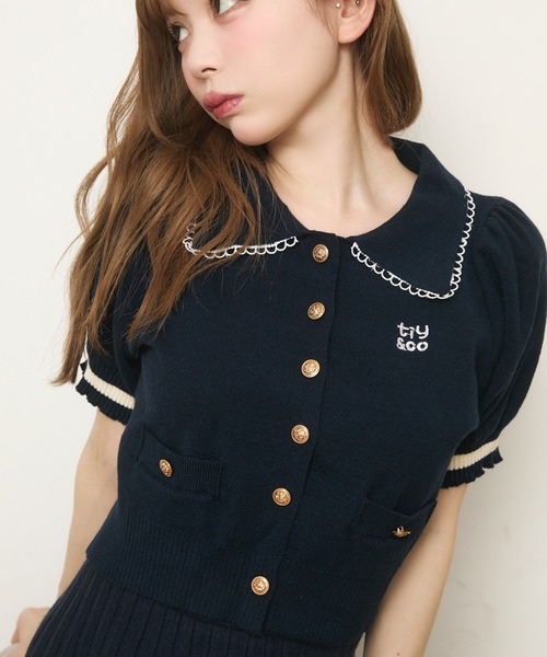 TITTY＆CO. ワンピース 半袖ニットポロセットアップ : ZOZOTOWN