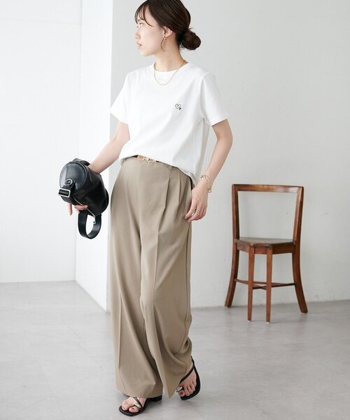 Discoat（ディスコート） tシャツ 半袖 「WEB限定」線抜きハート刺繍