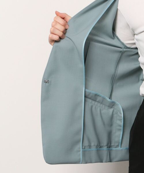 Green label relaxing ネイビーノーカラージャケットサイズ38 green label relaxing 「green relaxing」 ノーカラージャケット