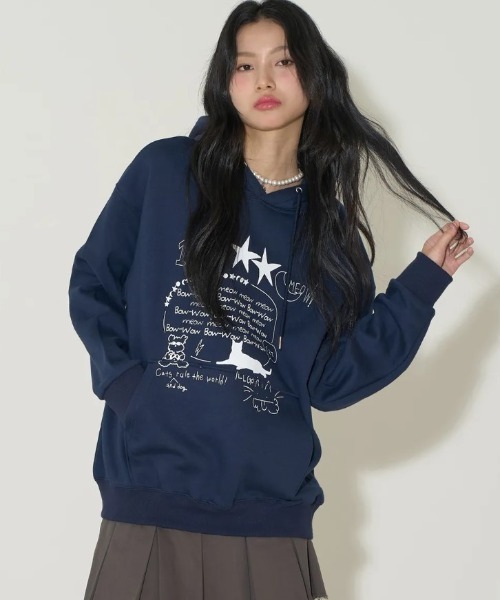 ILLIGO（イリゴ） パーカー 「ILLIGO」BOW-WOW FLUFFY パーカー BOW