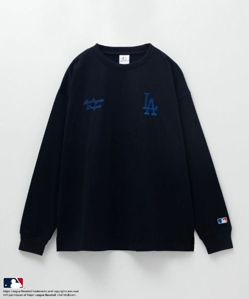 MLB tシャツ ロゴ刺繍 ロングスリーブTシャツ メンズ レディース