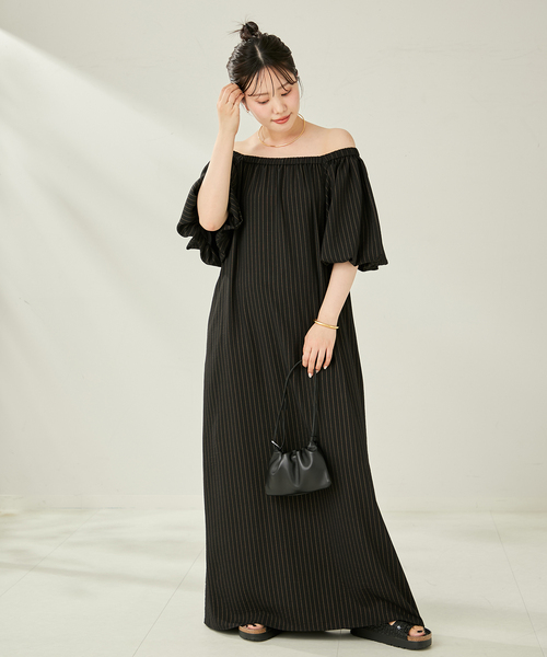 plage fluid stripe ドレス　ワンピース plage ワンピース FLUID STRIPE ドレス : ZOZOTOWN Yahoo!店