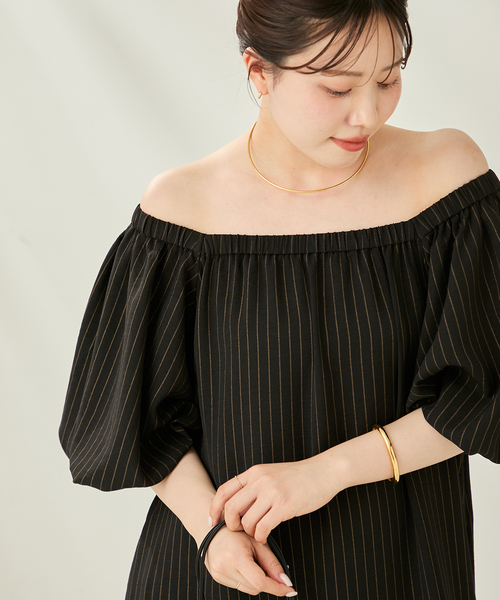 plage fluid stripe ドレス　ワンピース plage ワンピース FLUID STRIPE ドレス : ZOZOTOWN Yahoo!店