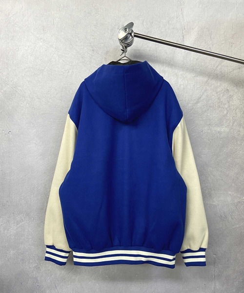 「Beno」 スタジャン L パープル メンズ_画像7