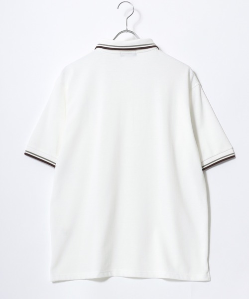 「LYLE&SCOTT」 半袖ポロシャツ M オフホワイト メンズ_画像3
